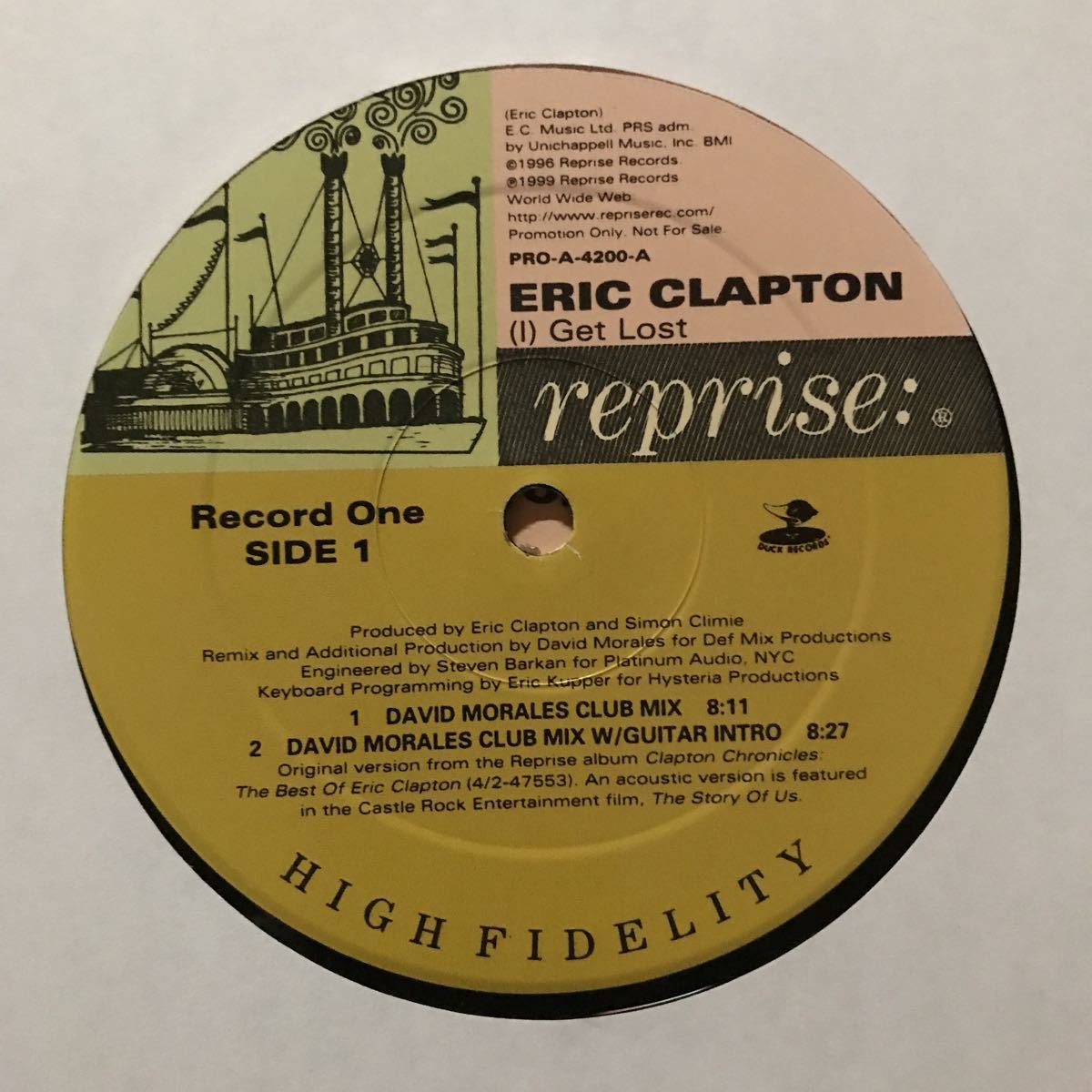 【house】Eric Clapton / Get Lost［12inch2枚組］オリジナル盤《O-37 9595》_画像6