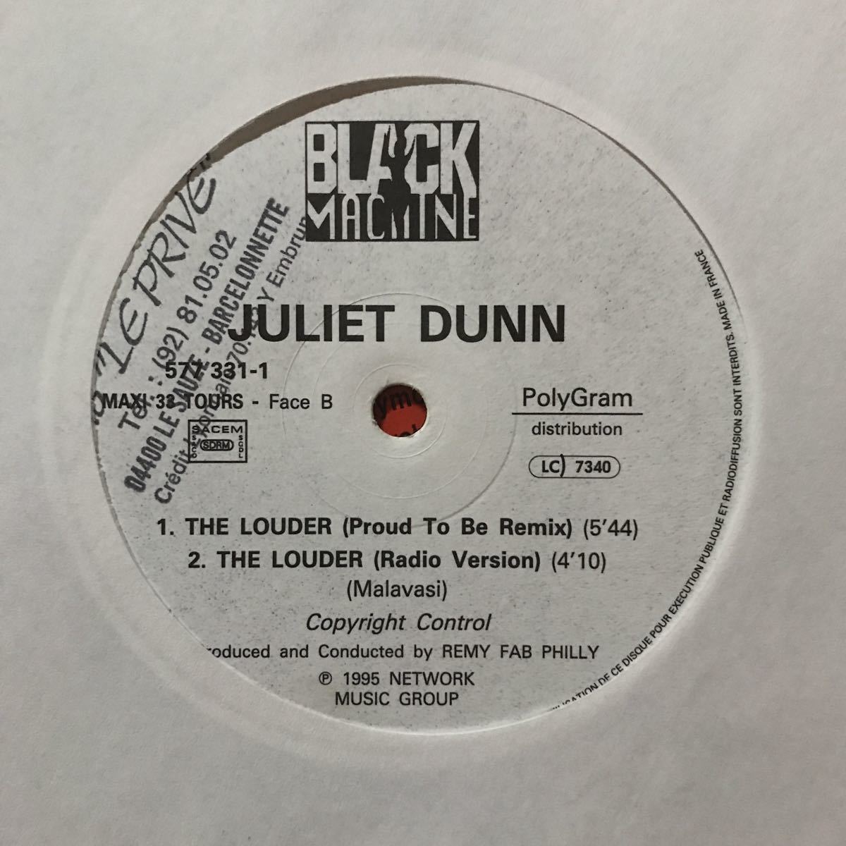 【r&b】Juliet Dunn / The Louder［12inch］オリジナル盤《O-185 9595》_画像4
