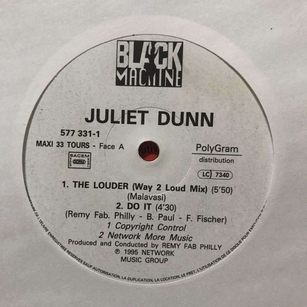 【r&b】Juliet Dunn / The Louder［12inch］オリジナル盤《O-185 9595》_画像3