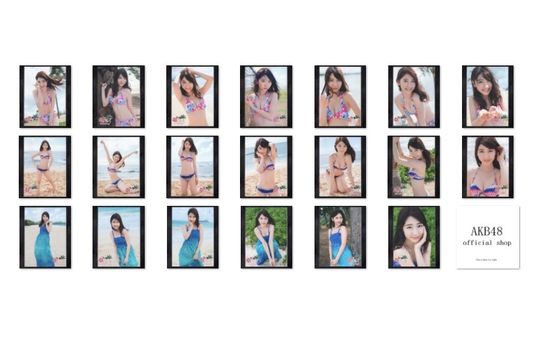 AKB48 NMB48 NGT48 柏木由紀 海外旅行日記3 ～ハワイはハワイ～ 封入特典生写真 20枚フルセット（未開封）