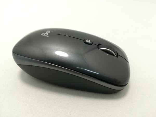  secondhand goods * Logicool wireless mouse wireless thin type wireless mouse M557GR Bluetooth 6 button M557 gray 