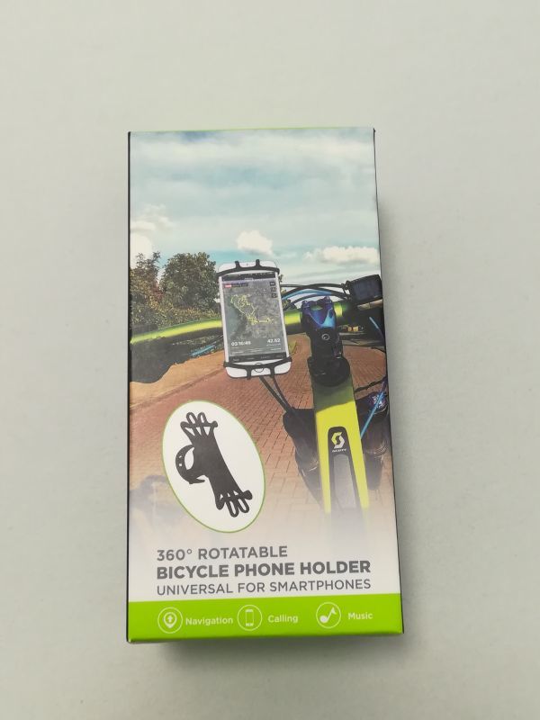 中古品★自転車ホルダー スマホホルダー 4-6.5インチ iPhone適用 Android適用 360度回転_画像3