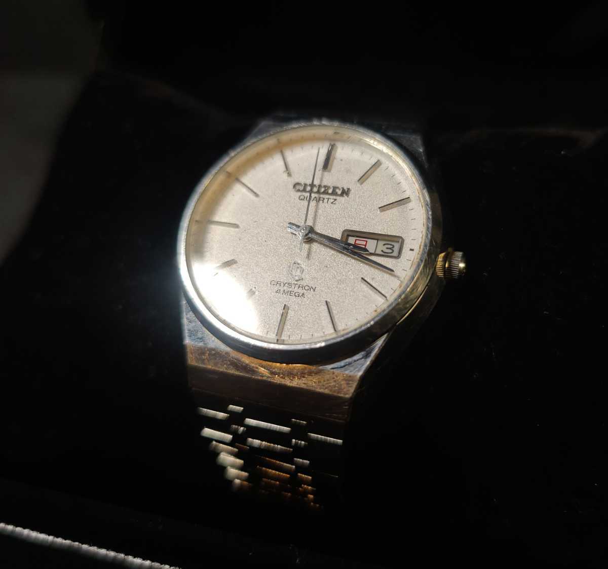 【60％OFF】 激レアアイテム ビンテージ king シチズン クオーツ 腕時計 アンティーク 1979年製 CRYSTRON grand クリストロン 4MEGA CITIZEN 伝説の1本 その他