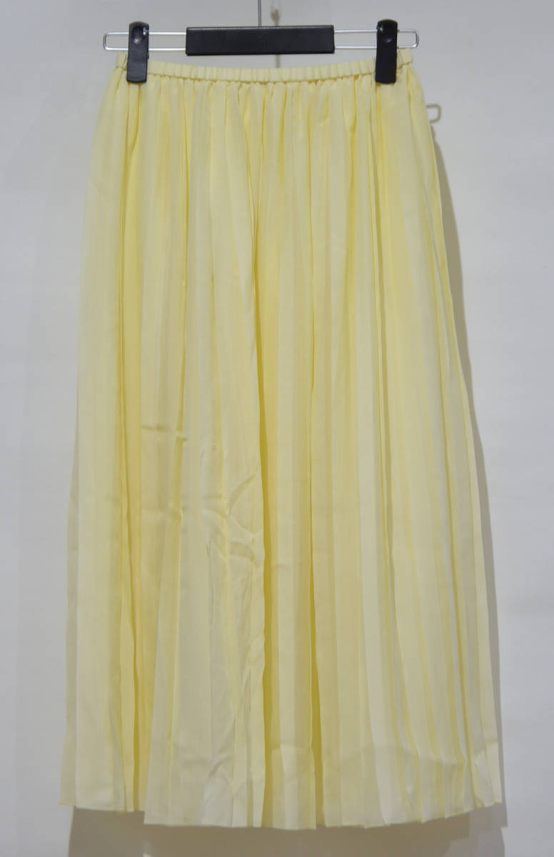 BLAMINKbla норка шелк юбка в складку 36 желтый Y-298640