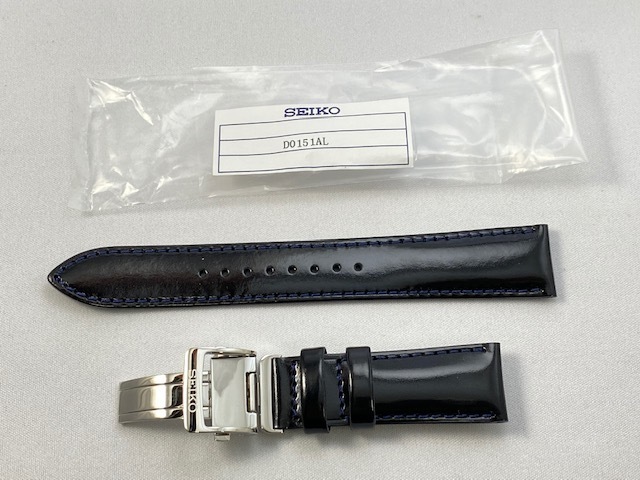 D0151AL SEIKO セイコー メカニカル 20mm 純正革ベルトバックル付 牛