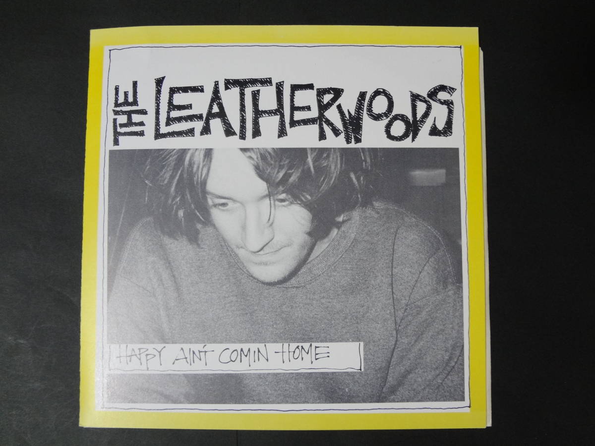 THE LEATHERWOODS/happy ain't comin' home '92 US Orig 7インチ レコード パワーポップ folk todd newman jayhawks replacements_画像1