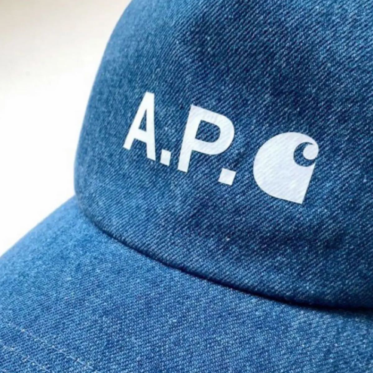 新品 APC カーハート キャップ CARHARTT WIP コラボ デニム 帽子 メンズ