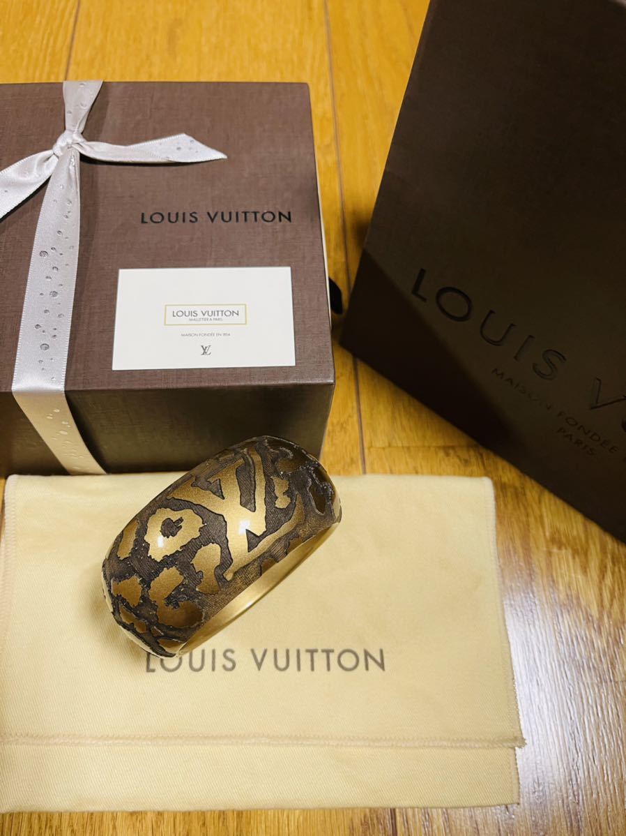 LOUISVUITTON Louis Vuitton латунь re Leo монограмма браслет M65929 леопардовый рисунок браслет подарок подлинный товар новый товар коробка, бумажный пакет имеется 
