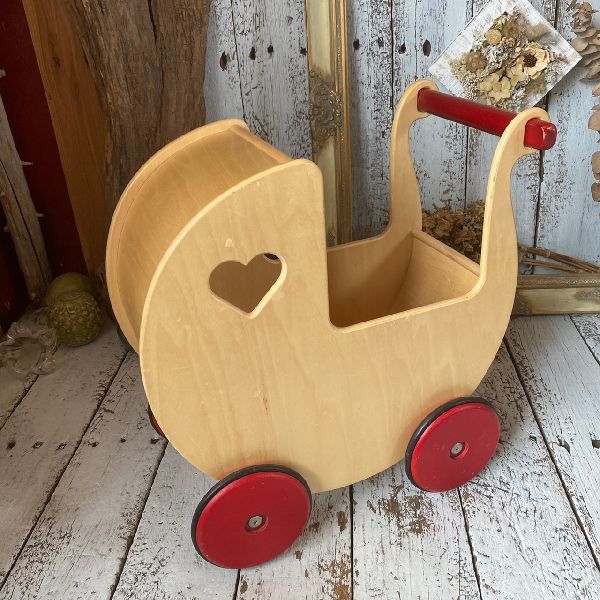 } Northern Europe Denmark *mooverm- bar * wooden handcart *. doll playing toy .. car stroller .....* baby-walker assistance * wooden toy toy 