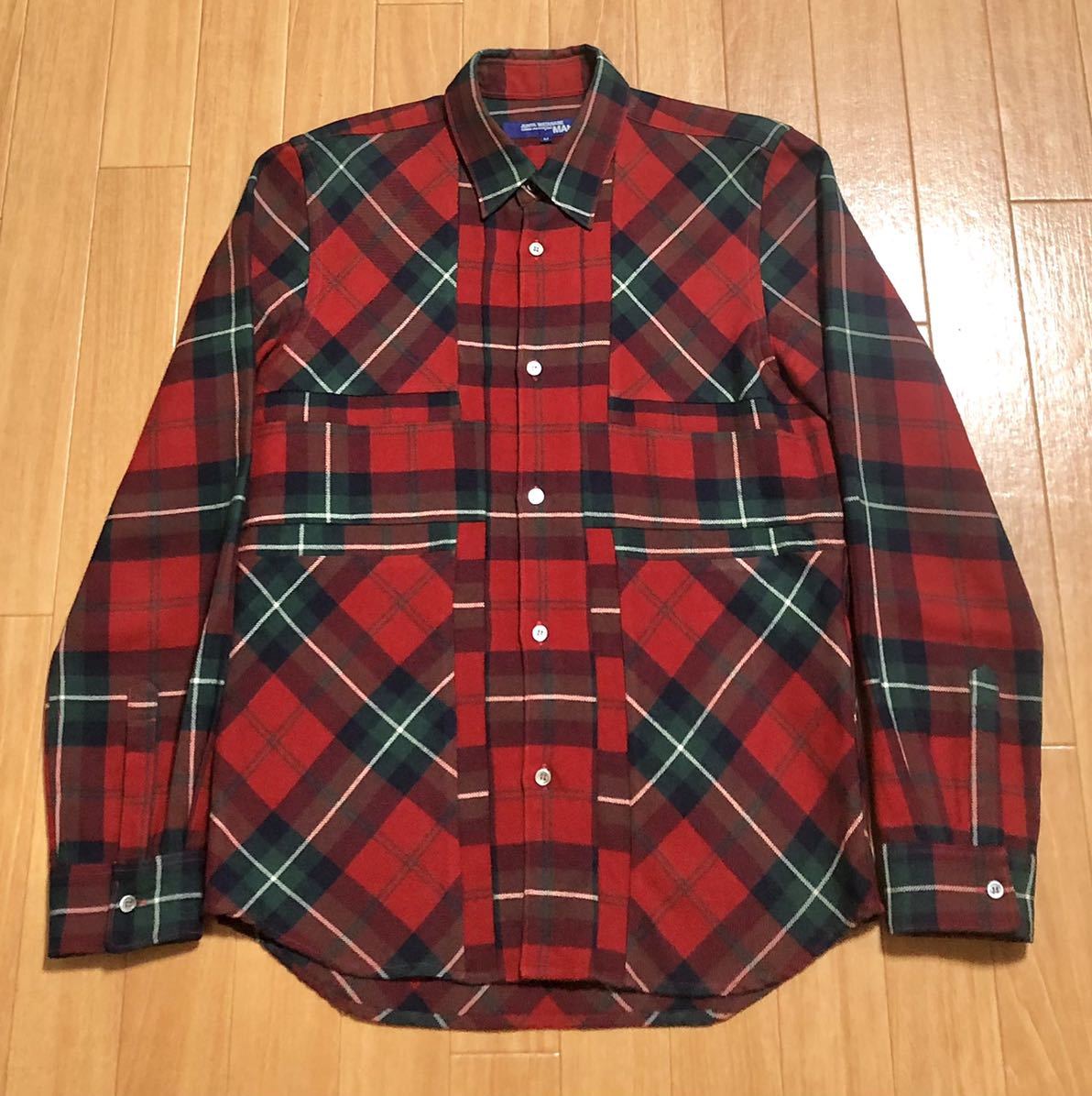 JUNYA WATANABE MAN 2002-2003AW ユニオンジャック 長袖シャツ 切替