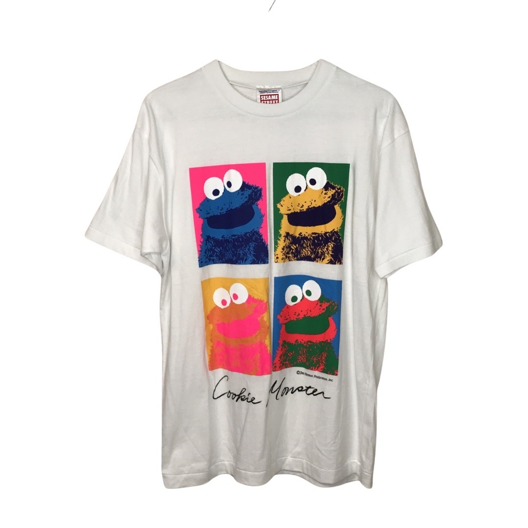 高級ブランド henson jim トップス ホワイト 白 Tシャツ Monster