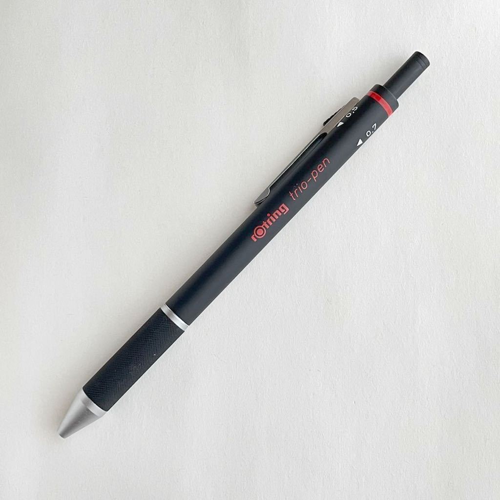 rotring ロットリング trio-pen トリオペン シャーペン 0.3 0.5 0.7 3芯 激レア ヴィンテージ 当時物 廃盤 デッドストック 製図用