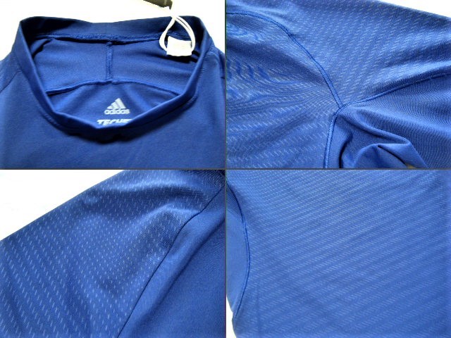 アディダス　adidas　ALPHASKIN ATHLETE　トレーニング用高機能高性能フィットシャツ　青系　サイズ S　加圧/吸汗速乾/ストレッチ/冷却機能