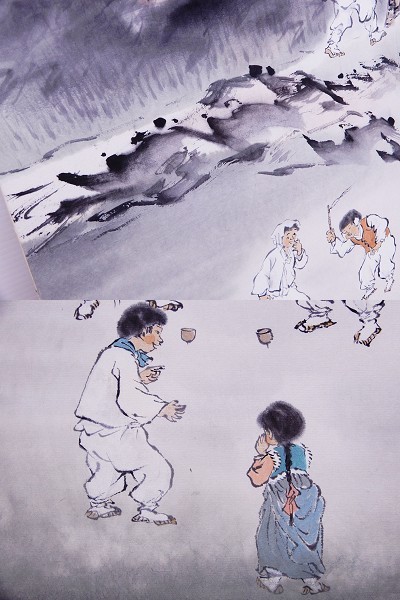 お求めやすく価格改定 韓国画家 李東拭の額入り絵画 サイン有り絵の
