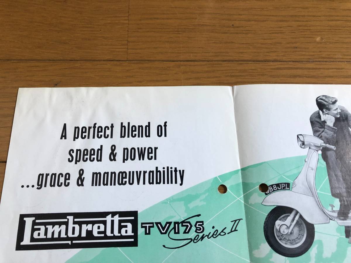 ランブレッタ LAMBRETTA ser2 2型 TV175 販売カタログ リーフレット 中古_画像4