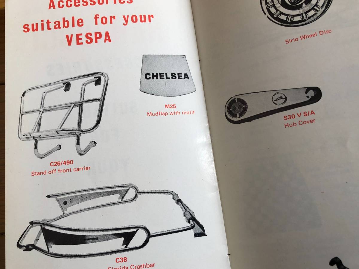 ベスパ Vespa ランブレッタ LAMBRETTA NANNUCCI アクセサリーカタログ 中古_画像5