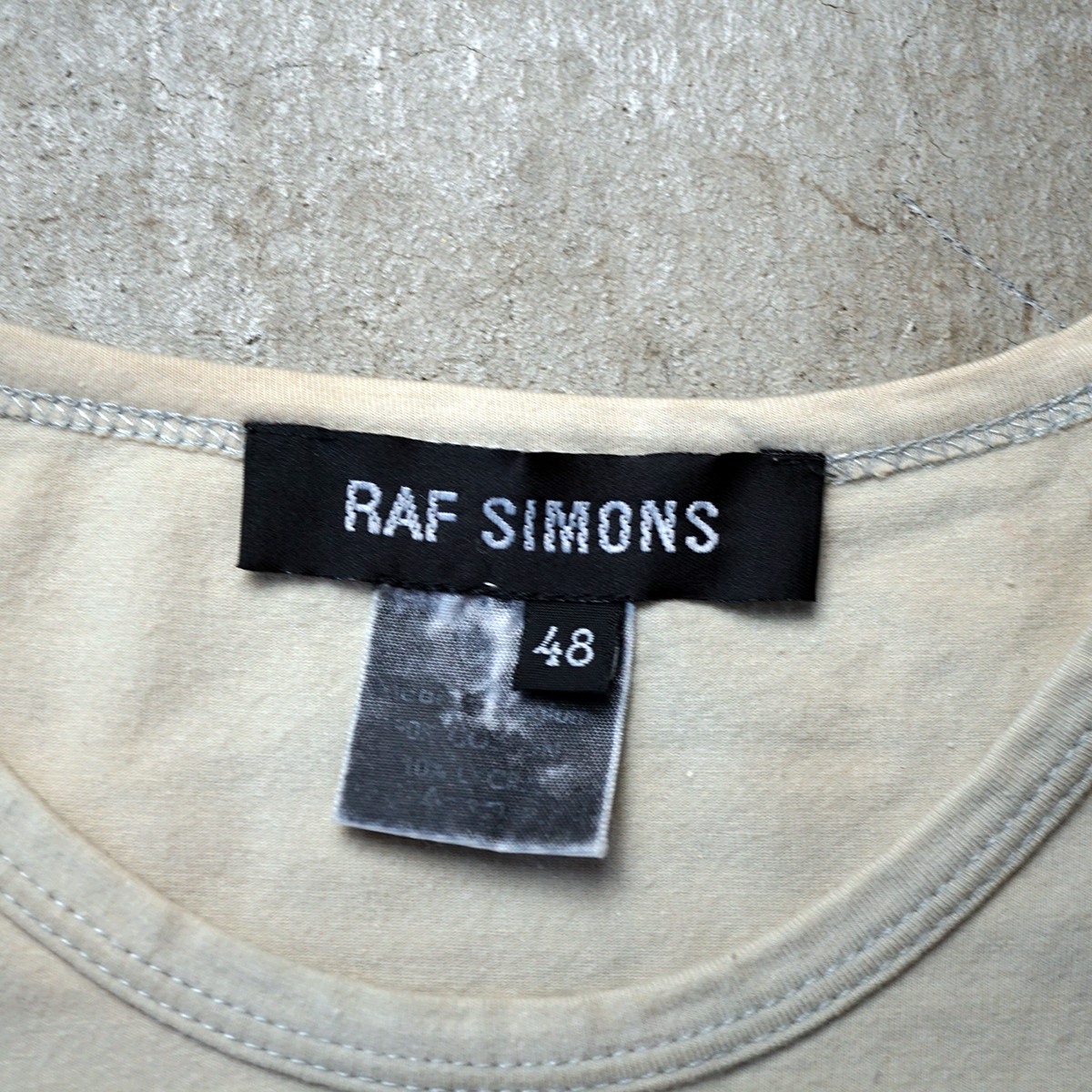 RAF SIMONS 1996 S/S バックプリントノースリーブT / ラフシモンズ 初期 アーカイブ_画像3