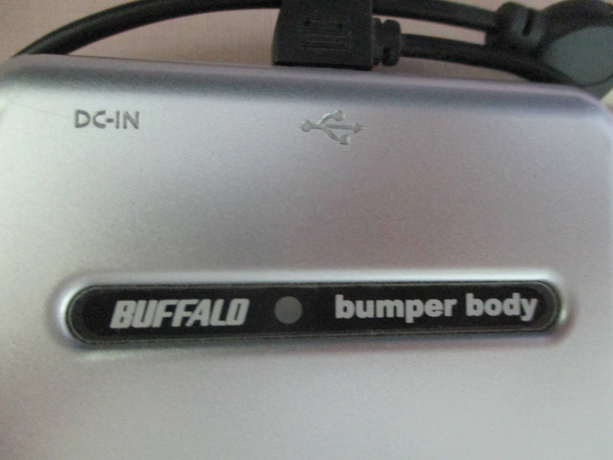 .] Buffalo USB bus Powered portable hard disk HD-PHC80U2/UC HDD 80GB silver USB2.0 Impact-proof used beautiful goods 