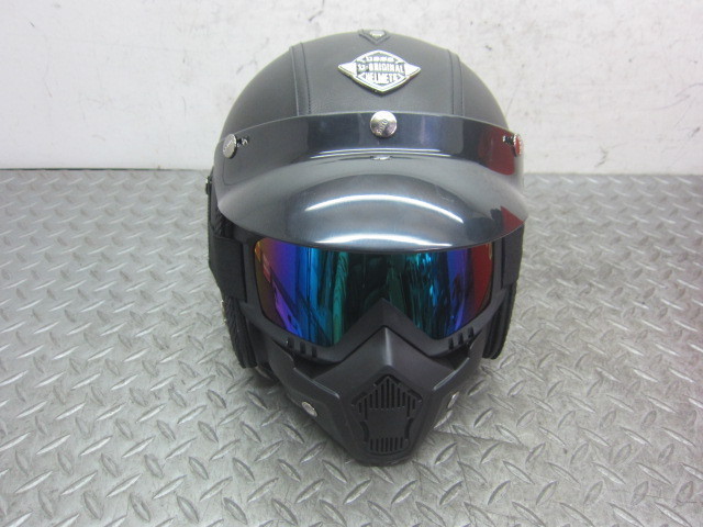 VOSS Harley helmet L 59~60 jet hell black black 