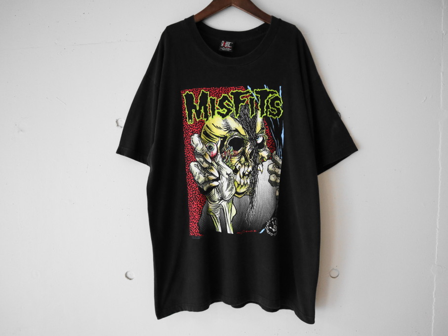 90's Misfits Pushead Evil Eye Tシャツ XL ミスフィッツ パスヘッド バンド ハードコア パンク メタル メタリカ  ヴィンテージ 音楽