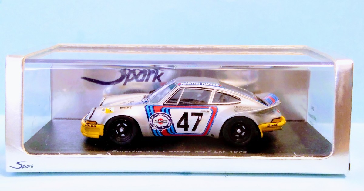 希少、本体未使用!! スパークモデル ポルシェ911 カレラ マルティーニレーシング ル・マン 1973 1/43 希少、本体未使用!! スパークモデル ポルシェ911 カレラ マルティーニレーシング ル・マン 1973 1/43