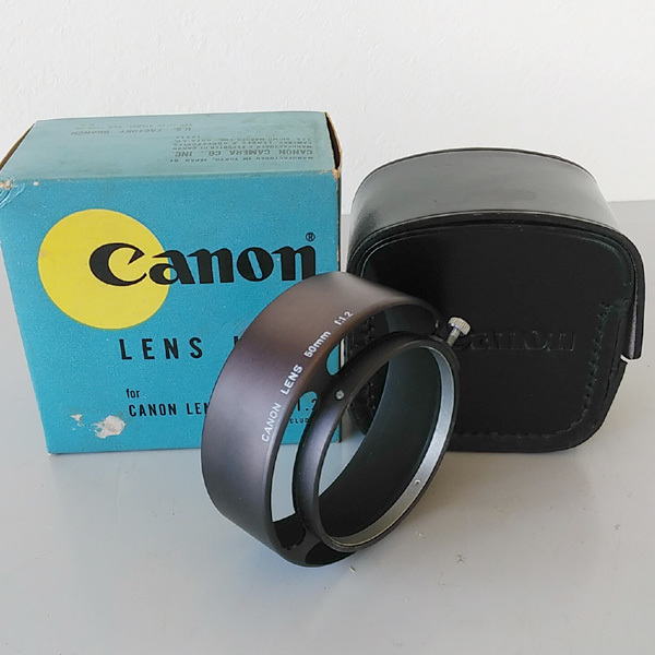 20562円 最新作 CANON LENS 50mm F0.95 レンズフード ケース付