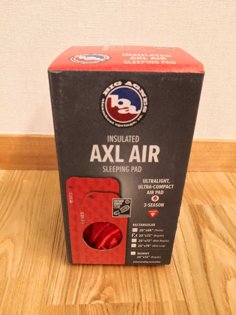 Big Agnes ビッグアグネス 断熱 AXL エアスリーピングパッド マット-