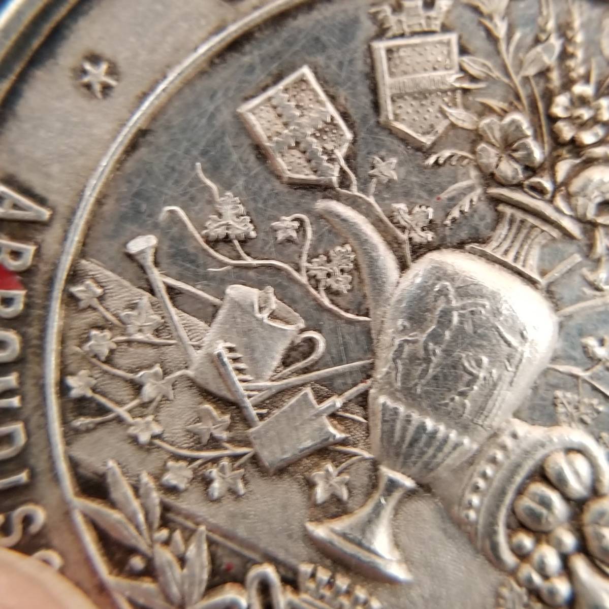 【2022 新作】  コイン メダル 金メッキ アンティーク 獅子 【大型シルバーメダル】フランス 旧貨幣/金貨/銀貨/記念硬貨