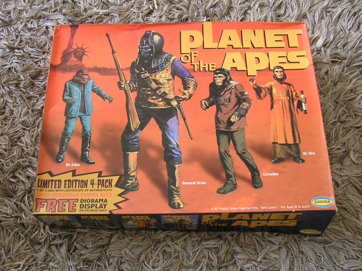 猿の惑星　Planet of the Apes Limited Edition 4-Pack Model Kit 