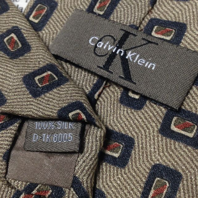 カルバンクライン Calvin Klein CK 微光沢 ネクタイ ミックス ゆうパケット シルク100% 半額品 パターン柄 C-006525 日本製