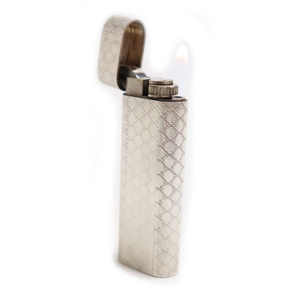 良品▽Cartier カルティエ オーバル ラインデザイン 総柄 ローラー式