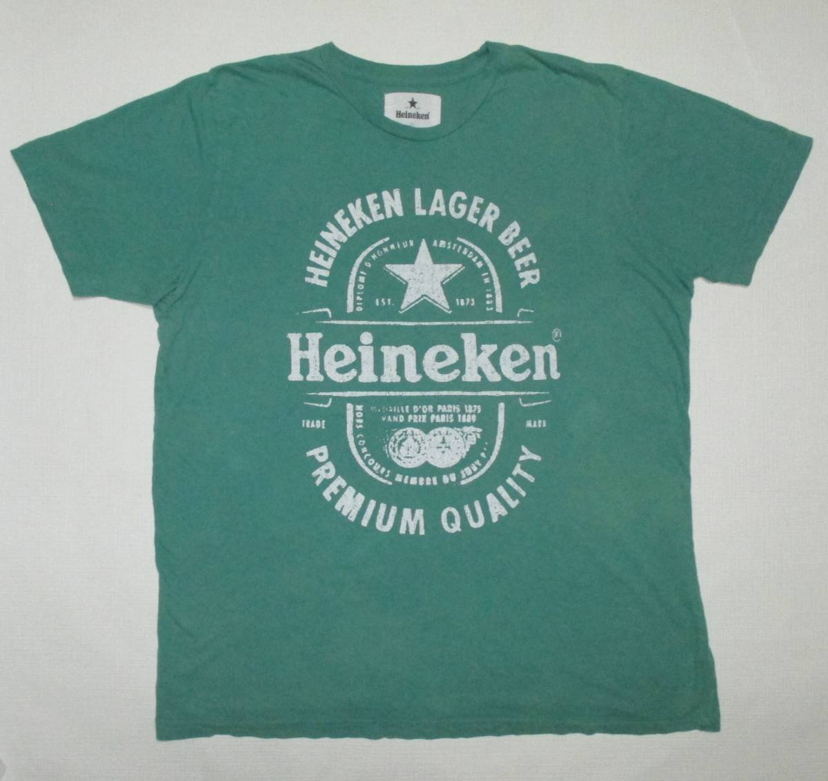 ハイネケン Heineken Tシャツ メンズL オフィシャル オランダ ラガービール ギネス バドワイザー キリンビール
