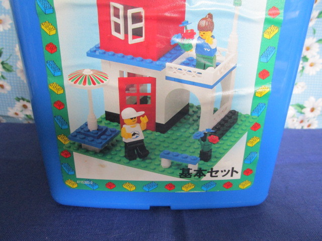 A　LEGO「レゴ★レゴ基本セット　青いバケツ　SYSTEM　4267　５才～１０才　基本セット　作品例のリーフレットなし」～D　側面剥がれあり