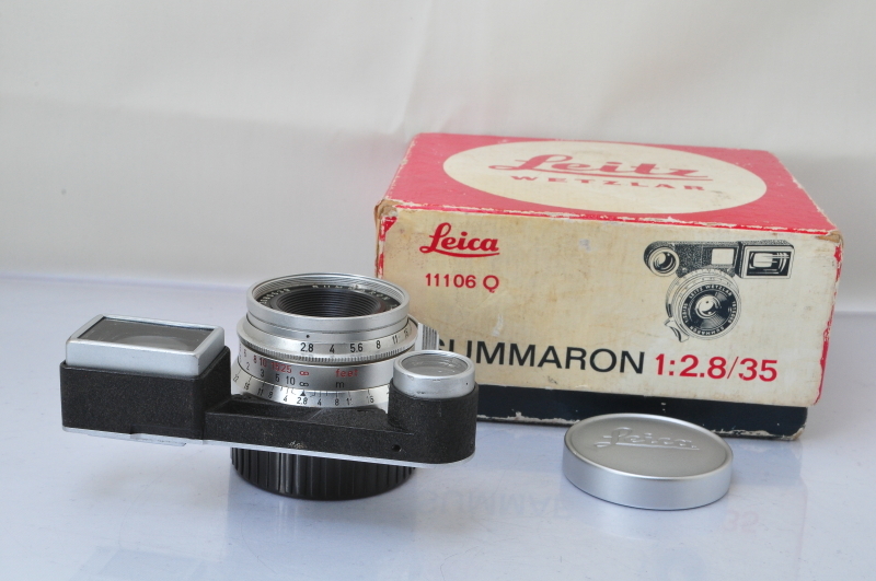 美品 Leica Leitz Summaron 35mm F/2.8 Lens メガネ 眼鏡付 W/Box