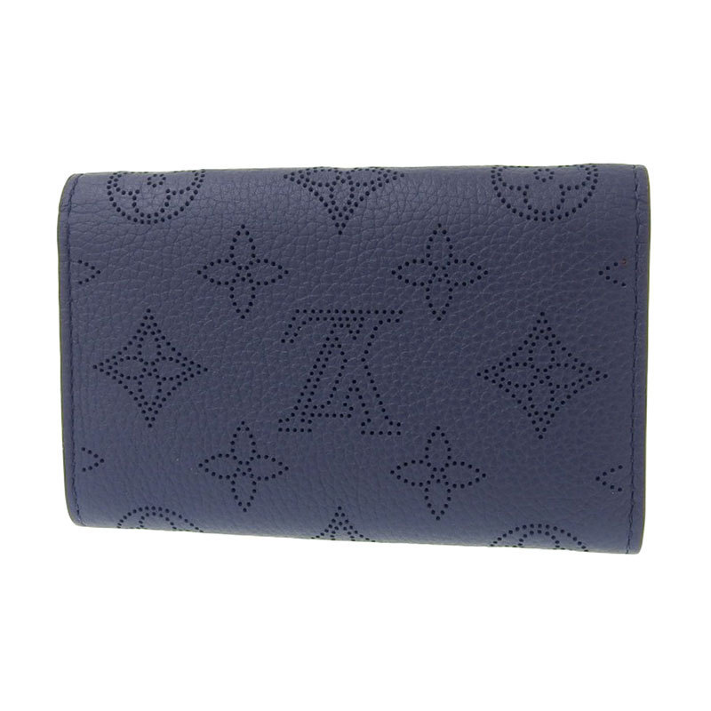 ルイヴィトン LOUIS VUITTON マヒナ ポルトモネ アナエ コインケース カードケース レザー ブルーマリーヌ M62072 中古 新入荷 LV0825_画像2