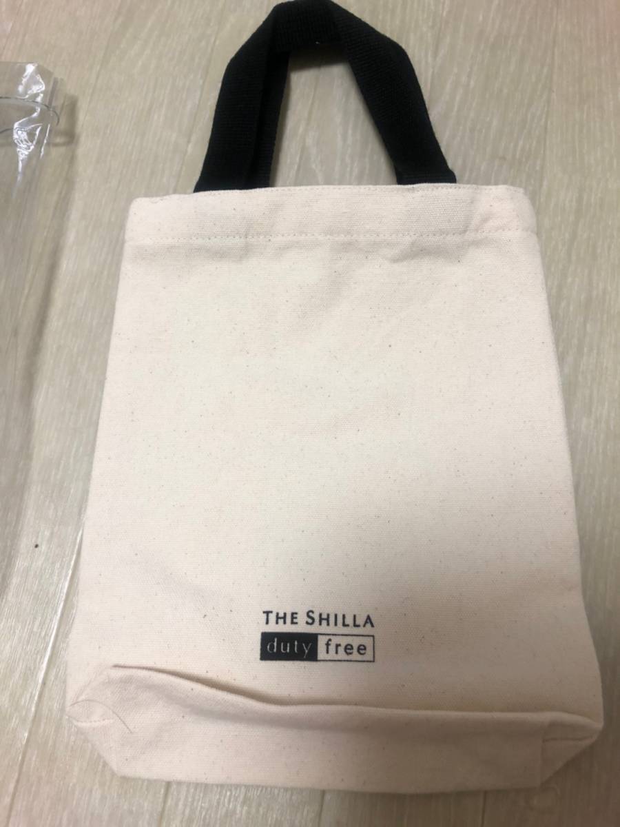 【中古】東方神起 TVXQ! バッグ 非売品 ノベルティ 透明バッグセット THE SHILLA duty free 新羅免税店 ユノ チャンミン_画像2