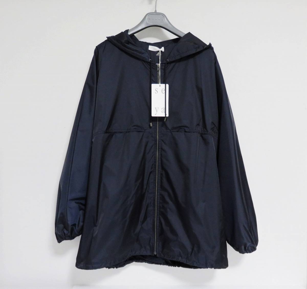 定価7.3万 新品 SEYA. MONSOON PARKA WATER REPELLENT S ユニセックス ネイビー 日本製 セヤ モンスーン パーカー ブルゾン ジャケット_画像1