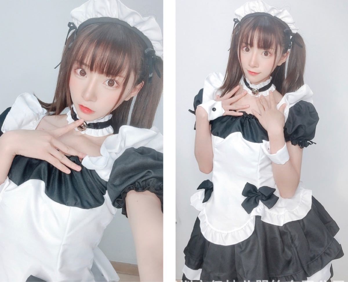 メイド メイド服 ゴスロリ ロリータ ハロウィン コスプレ 衣装 かわいい 仮装 フルセット ゴスロリ ロリータ 地雷系 量産型