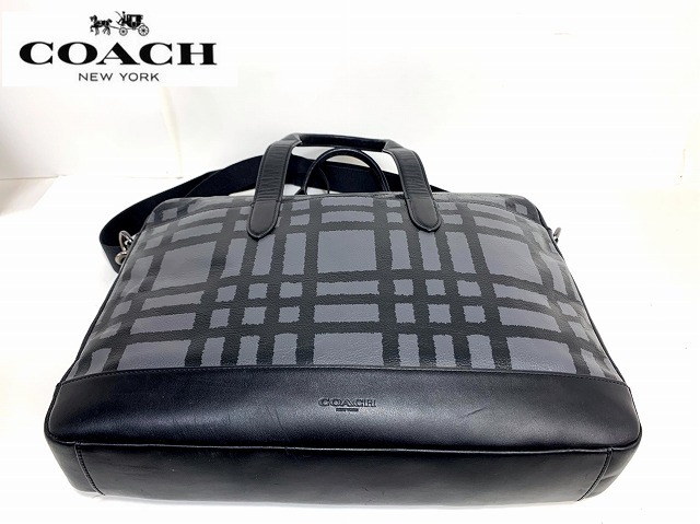 美品★送料無料★ コーチ メンズ COACH レザー 2Way ビジネスバッグ ブリーフケース