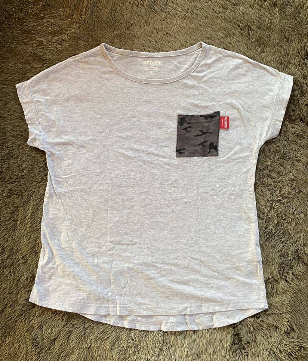 OUTDOOR Tシャツ 超爆安 胸ポケット付き 手数料無料 レディース ポケットTシャツ