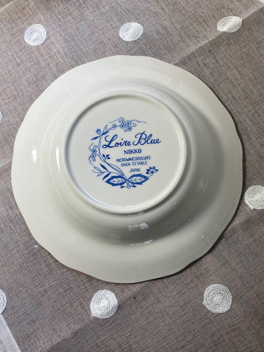NIKKO Loire Blue ブルーオニオン 深皿 カレー皿 5枚 レトロ品 NIKKO Loire Blue ブルーオニオン 深皿 カレー皿 5枚 レトロ品