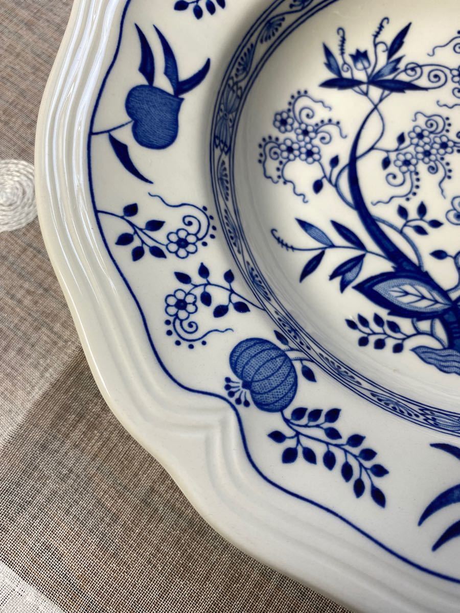 NIKKO Loire Blue ブルーオニオン 深皿 カレー皿 5枚 レトロ品 NIKKO Loire Blue ブルーオニオン 深皿 カレー皿 5枚 レトロ品