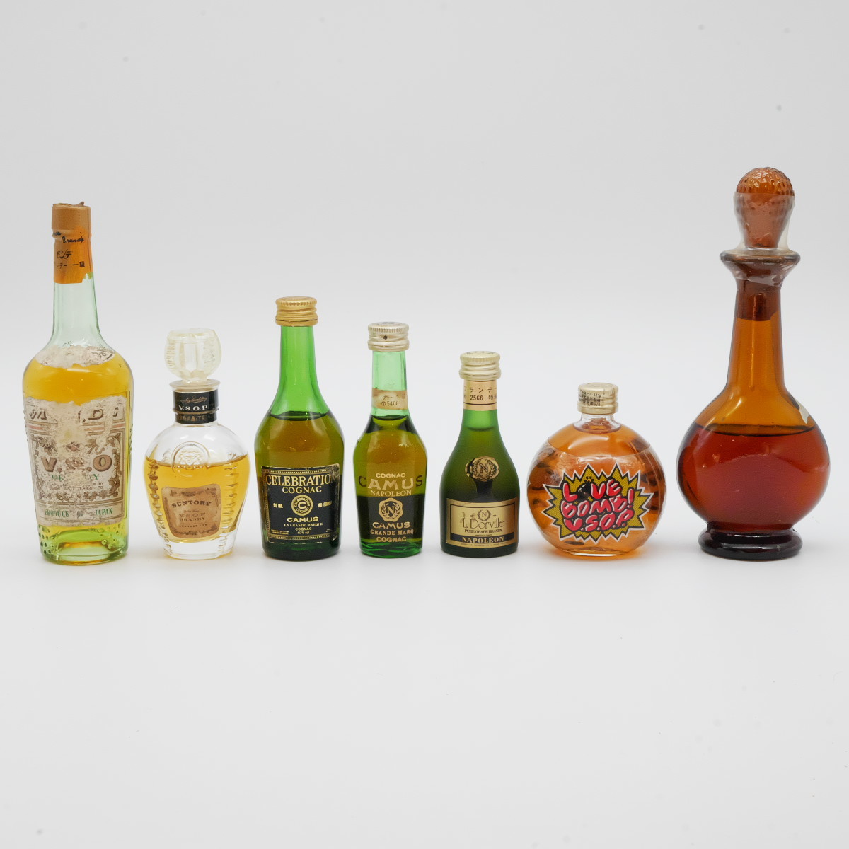 ブランデー 古酒 ミニボトル まとめて 7本セット L Dorville CAMUS