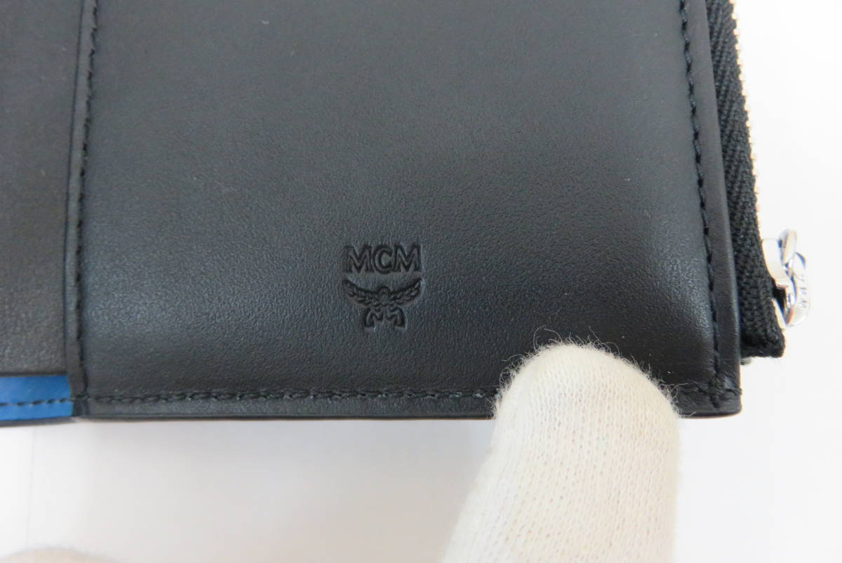 美品 MCM エムシーエム 財布 二つ折り財布 カラースプラッシュ