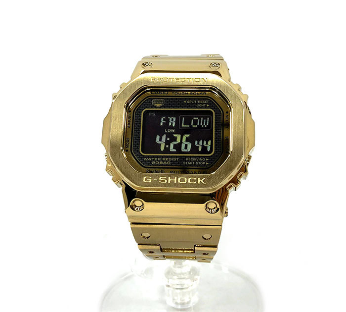 ▼【G-SHOCK】ジーショック GMW-B5000GP フルメタルシリーズ ゴールド 腕時計 タフソーラー ブルートゥース RA5057