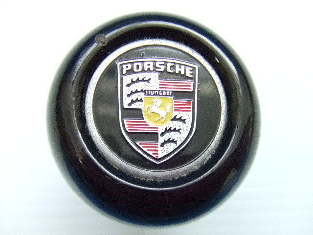 ライトブラウン/ブラック ウッド シフトノブ ポルシェ PORSCHE 旧車 8
