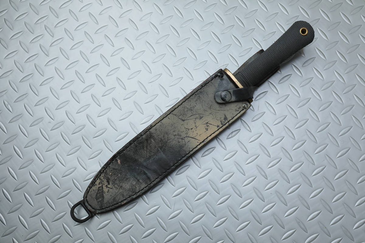 実物】COLD STEEL製 TRAIL MASTER 革製旧型シース オマケ付き 実物】COLD STEEL製 TRAIL MASTER 革製旧型シース オマケ付き