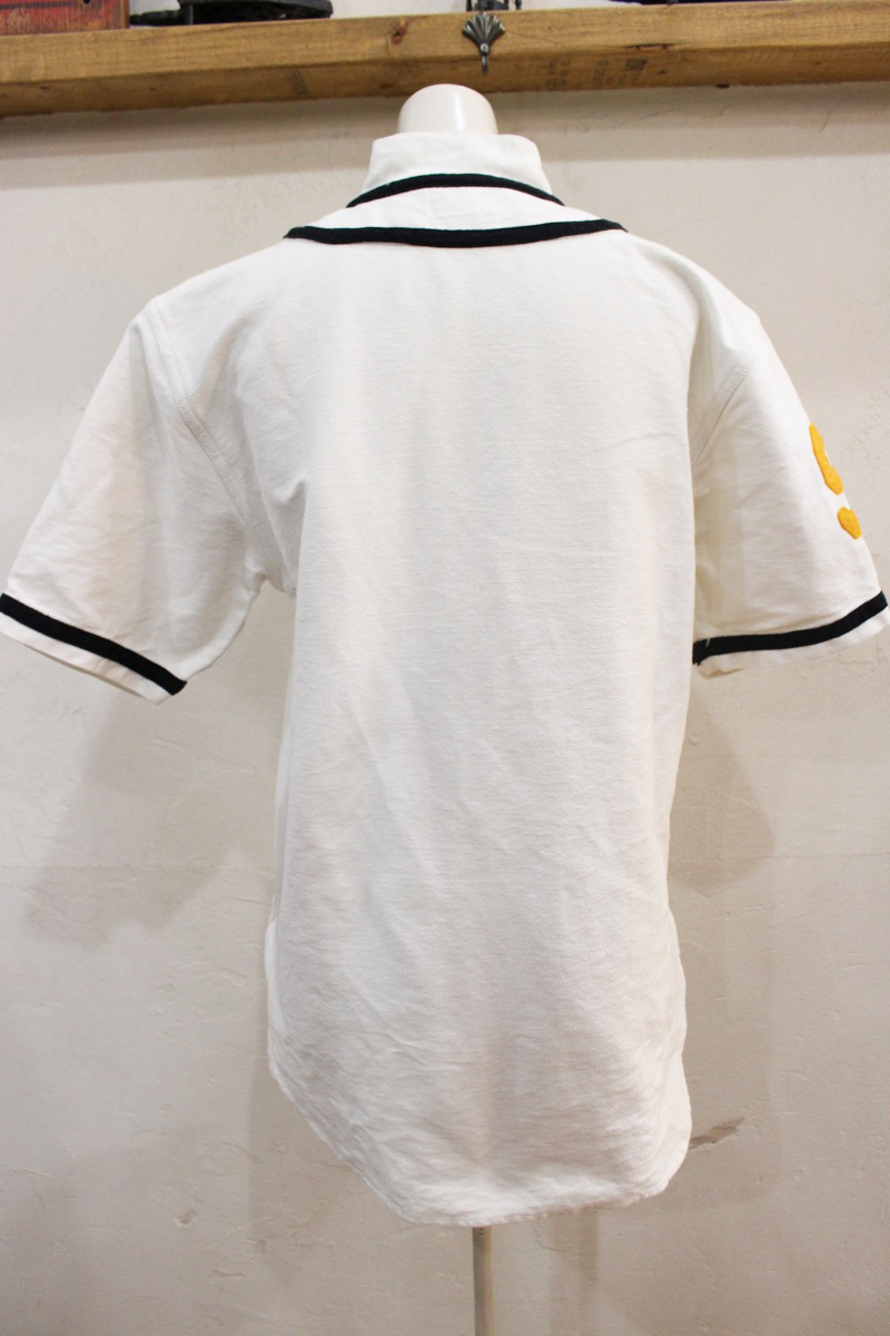 M14★Champion Knitwear/チャンピオンニットウェア 復刻BASEBALL SHIRTS ベースボールシャツ ワッペン刺繍 男女兼用 Mサイズ 古着 USED ★_画像8