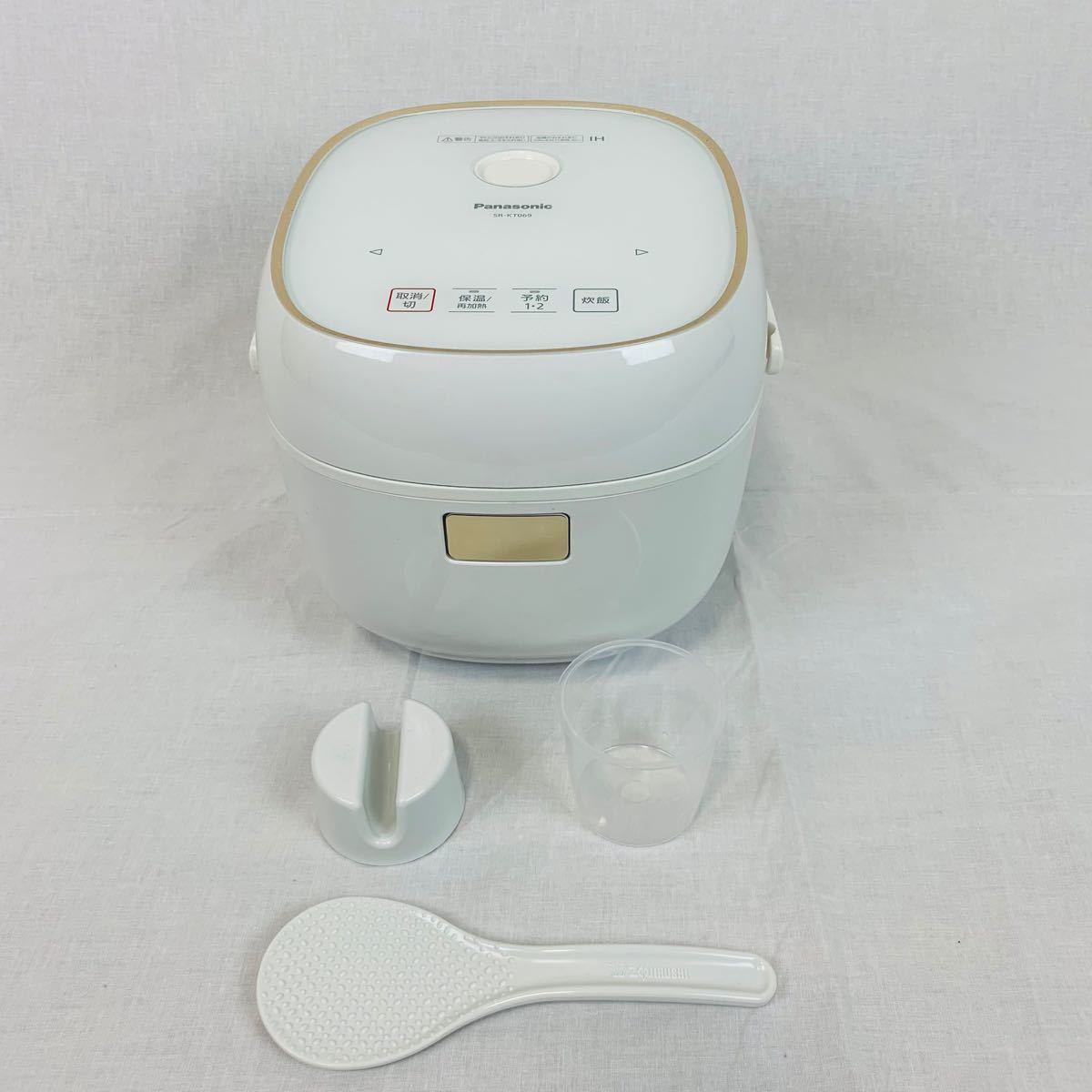 パナソニック 炊飯器 3.5合 IH式 備長炭釜 ホワイト SR-KT069-W