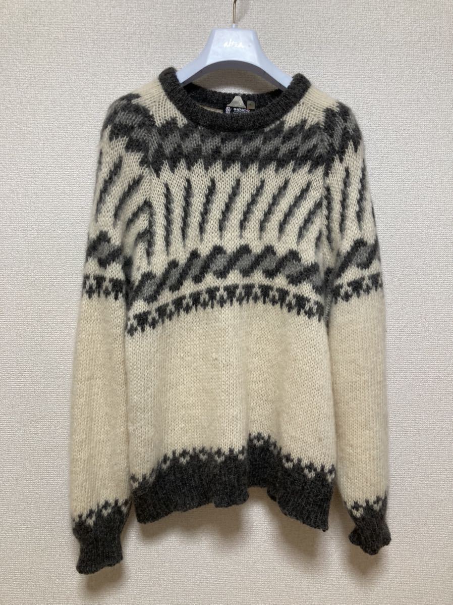 ヨーロッパヴィンテージ ノルディックセーター eskimo KNITWEAR サイズ L イギリス製 /レディース